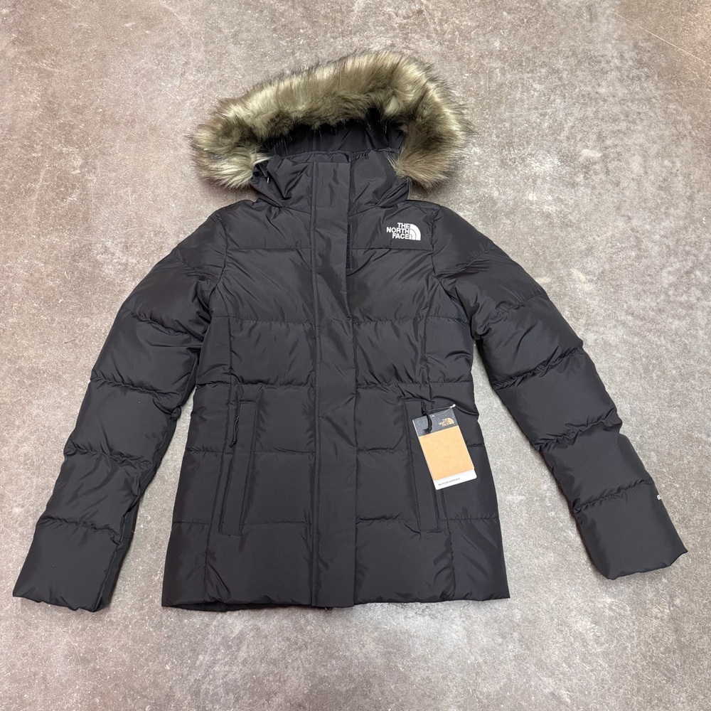 The North Face Black Puffer Jacket with Fur Hood